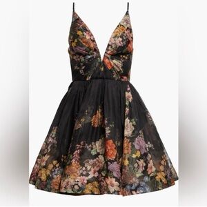 Zimmermann Pavilion V Neck Mini Dress